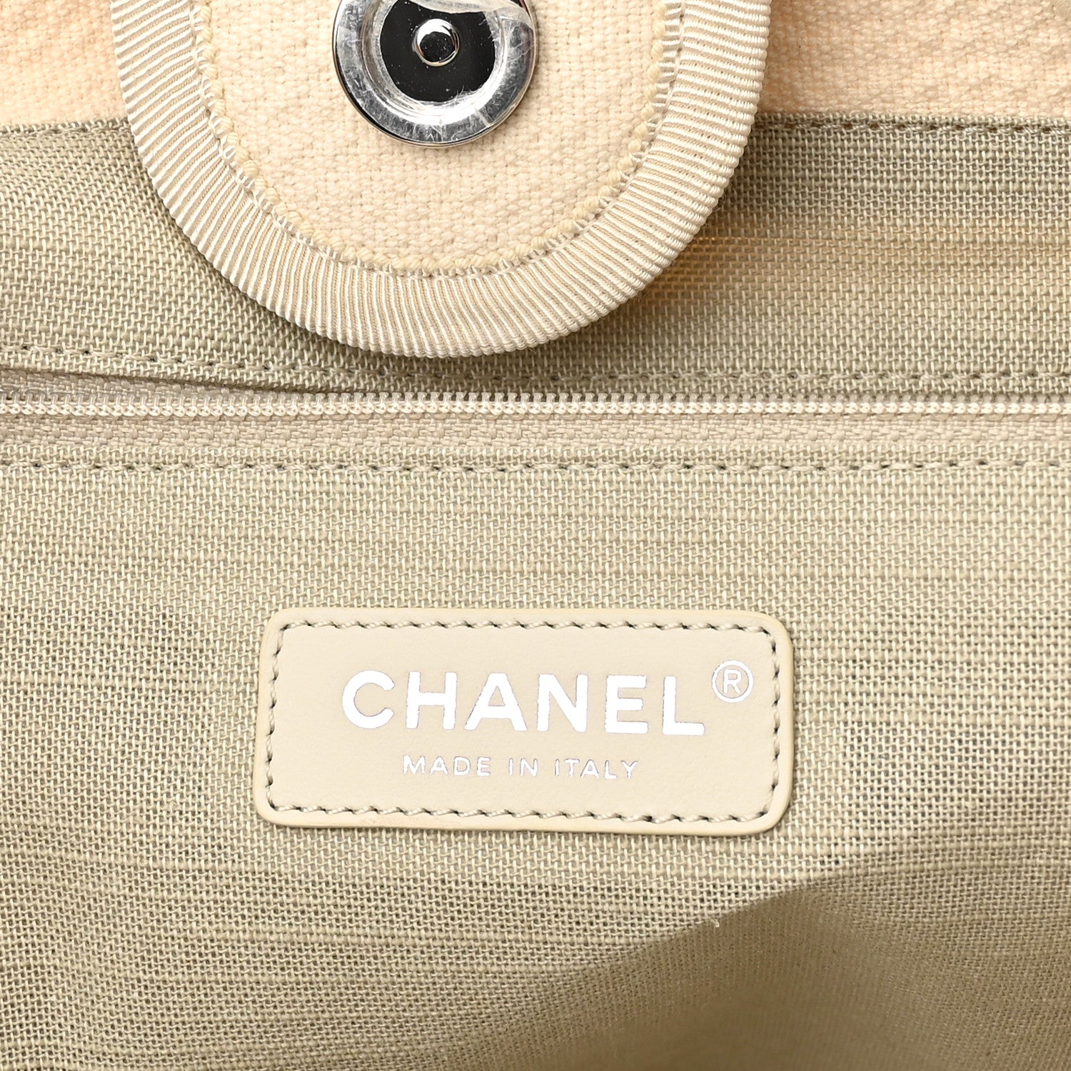 Chanel Mixed Fibers Small Deauville Tote White 7 of 11