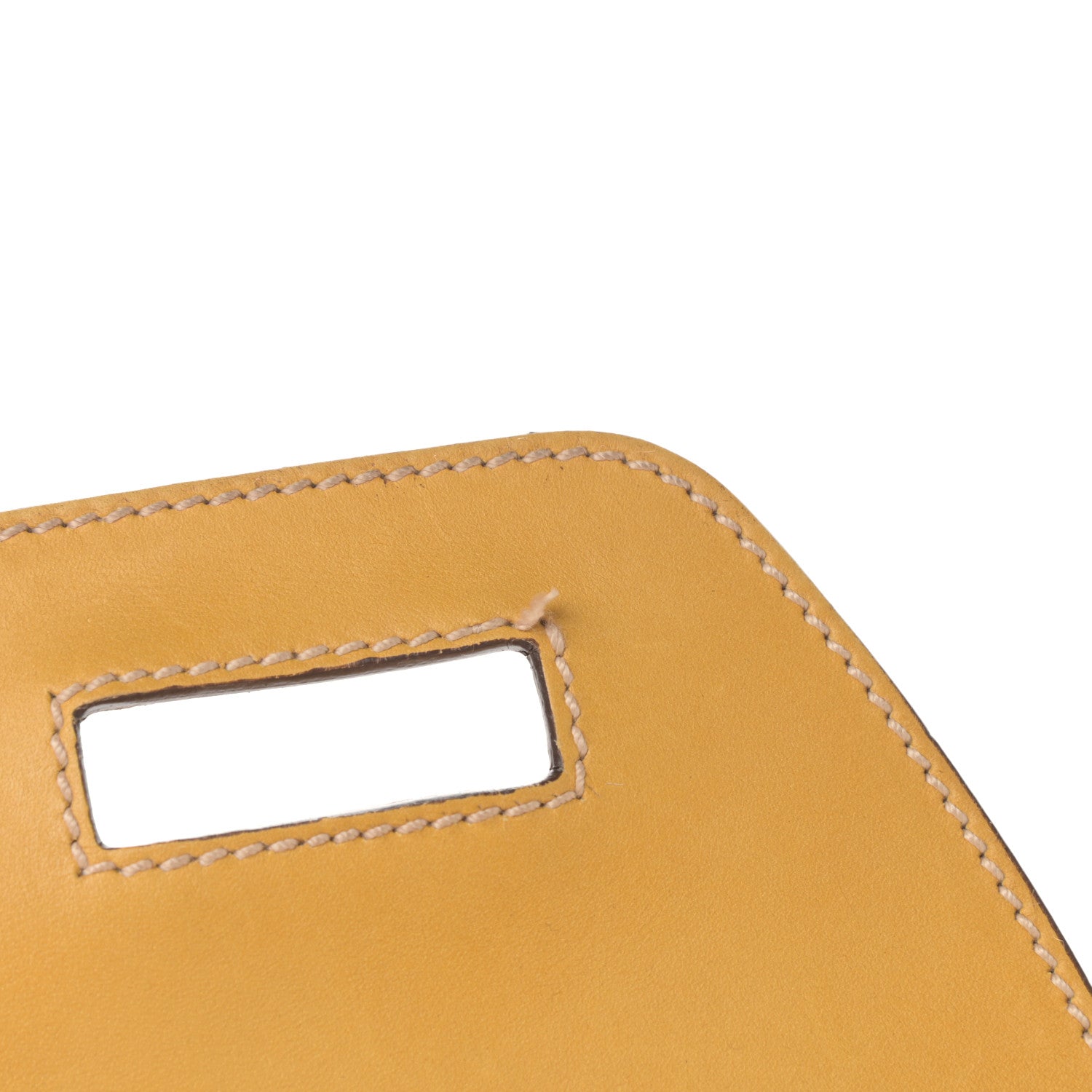 Salvatore Ferragamo Calfskin Shoulder Bag Yellow 9 of 13
