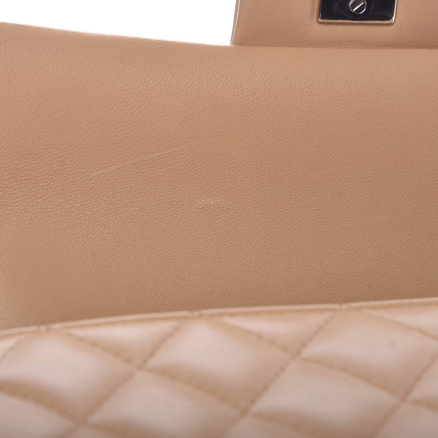 Chanel Lambskin Quilted Mini Rectangular Flap Beige 10 of 10