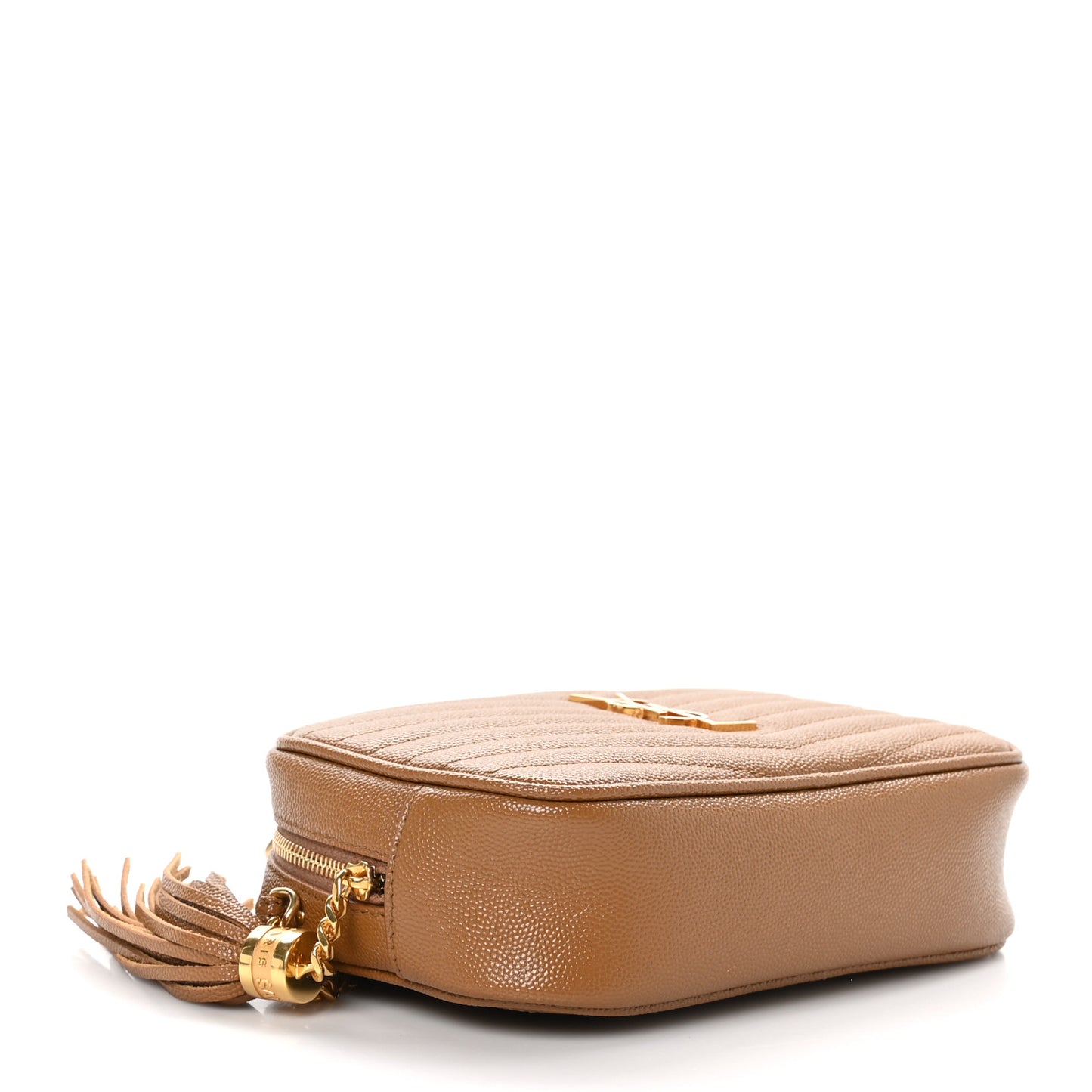 Grain De Poudre Matelasse Monogram Mini Lou Camera Bag Dark Natural