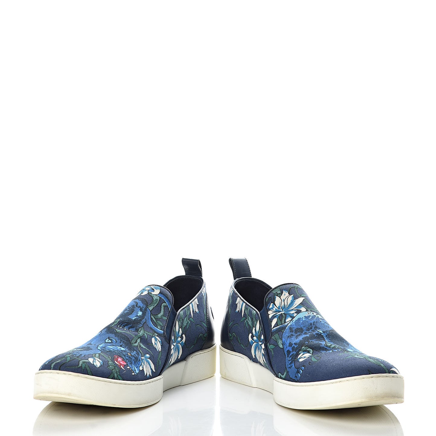 Canvas Printed Match-Up Slip On Sneakers 12 Blue