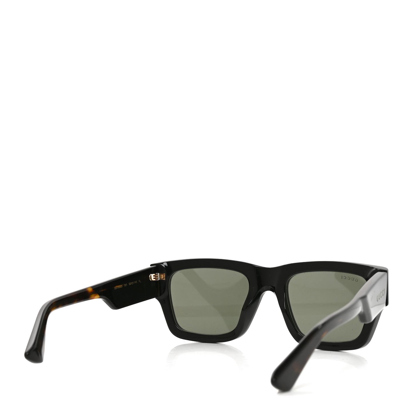 Acetate Square Frame Sunglasses GG1668S Black Tortoise