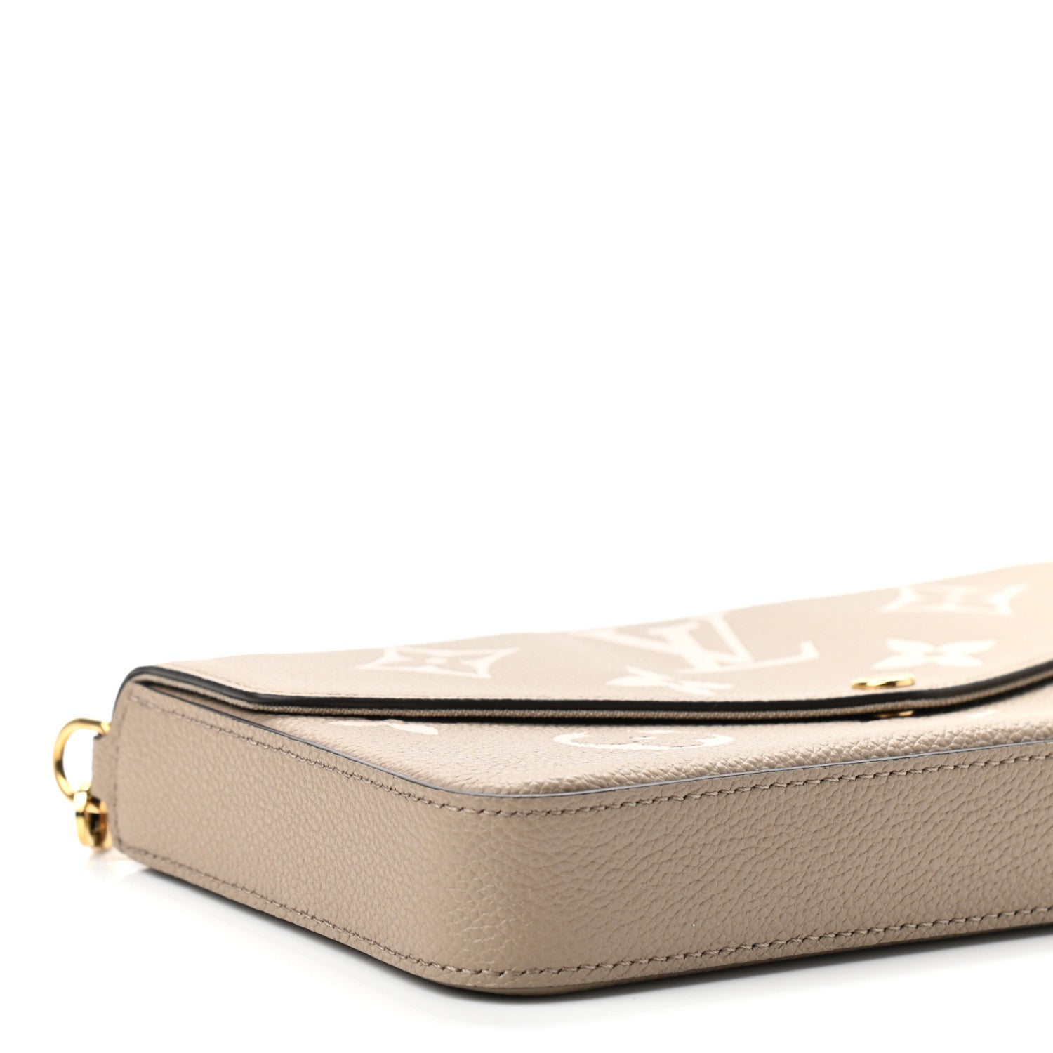 Louis Vuitton Empreinte Monogram Giant Felicie Pochette Tourterelle Creme 10 of 12