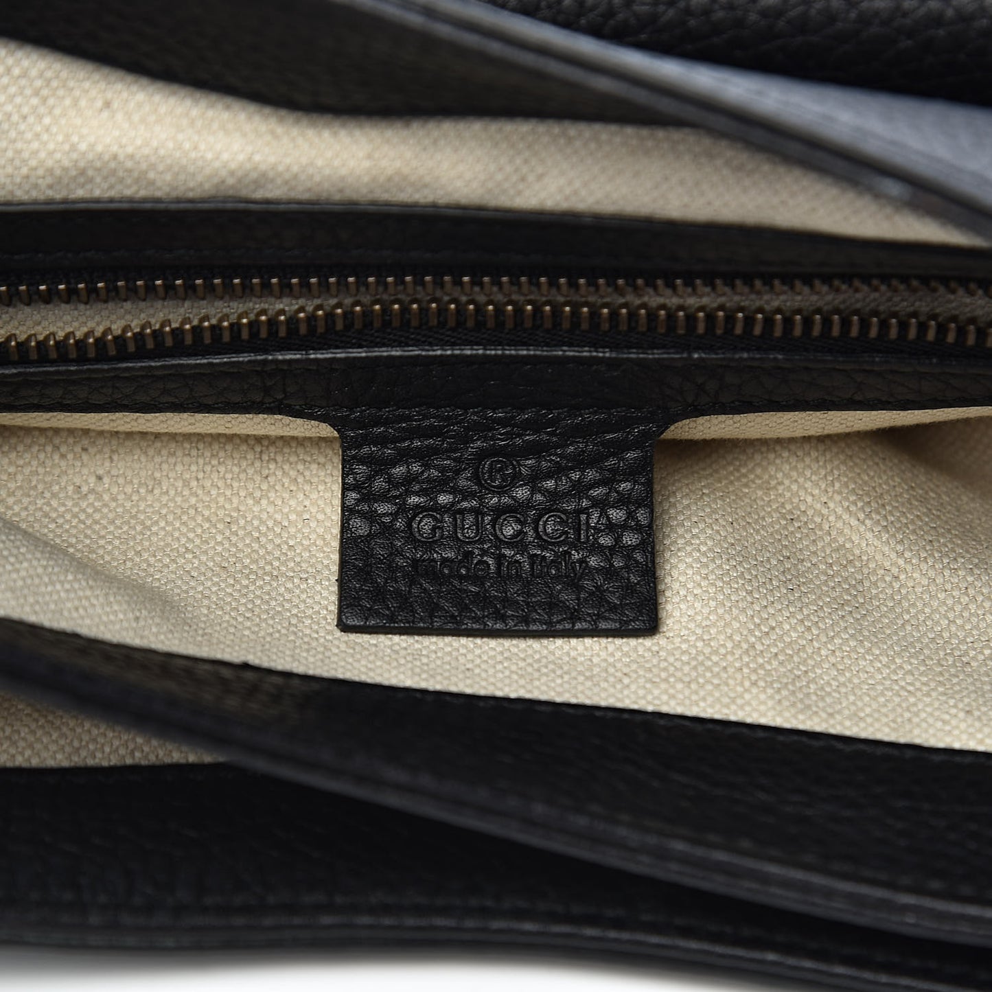 Cellarius Calfskin Feline GG Marmont Flap Shoulder Bag Black