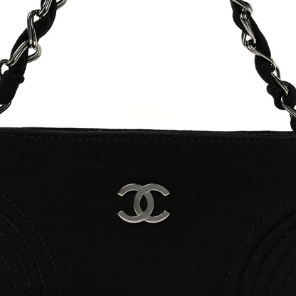 Chanel Jersey Quilted Mini Shoulder Bag Black 8 of 10
