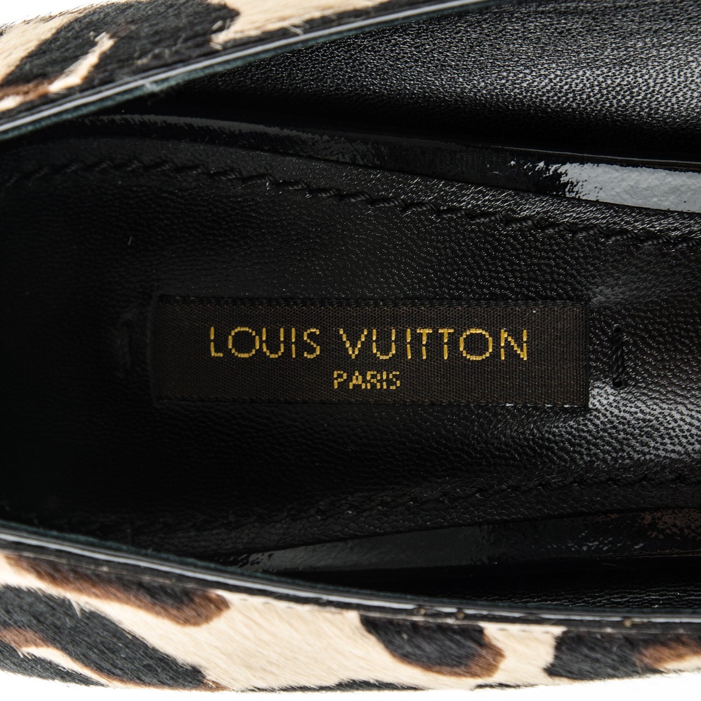 Pony Hair Oh Really Peep Toe Pumps 36 Leopard