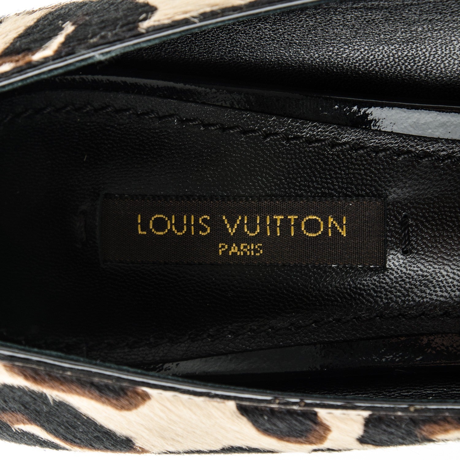 Louis Vuitton Pony Hair Oh Really Peep Toe Pumps 36 Leopard 8 of 9
