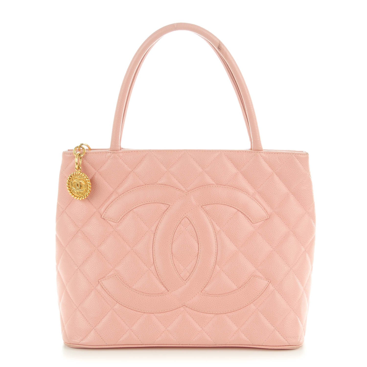 Chanel Caviar Quilted Medallion Tote Light Pink 1 of 8