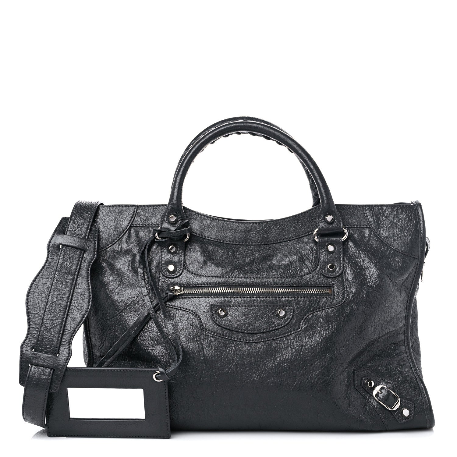 Balenciaga Agneau Classic Silver Hardware City Gris Fossile Anthracite 1 of 12