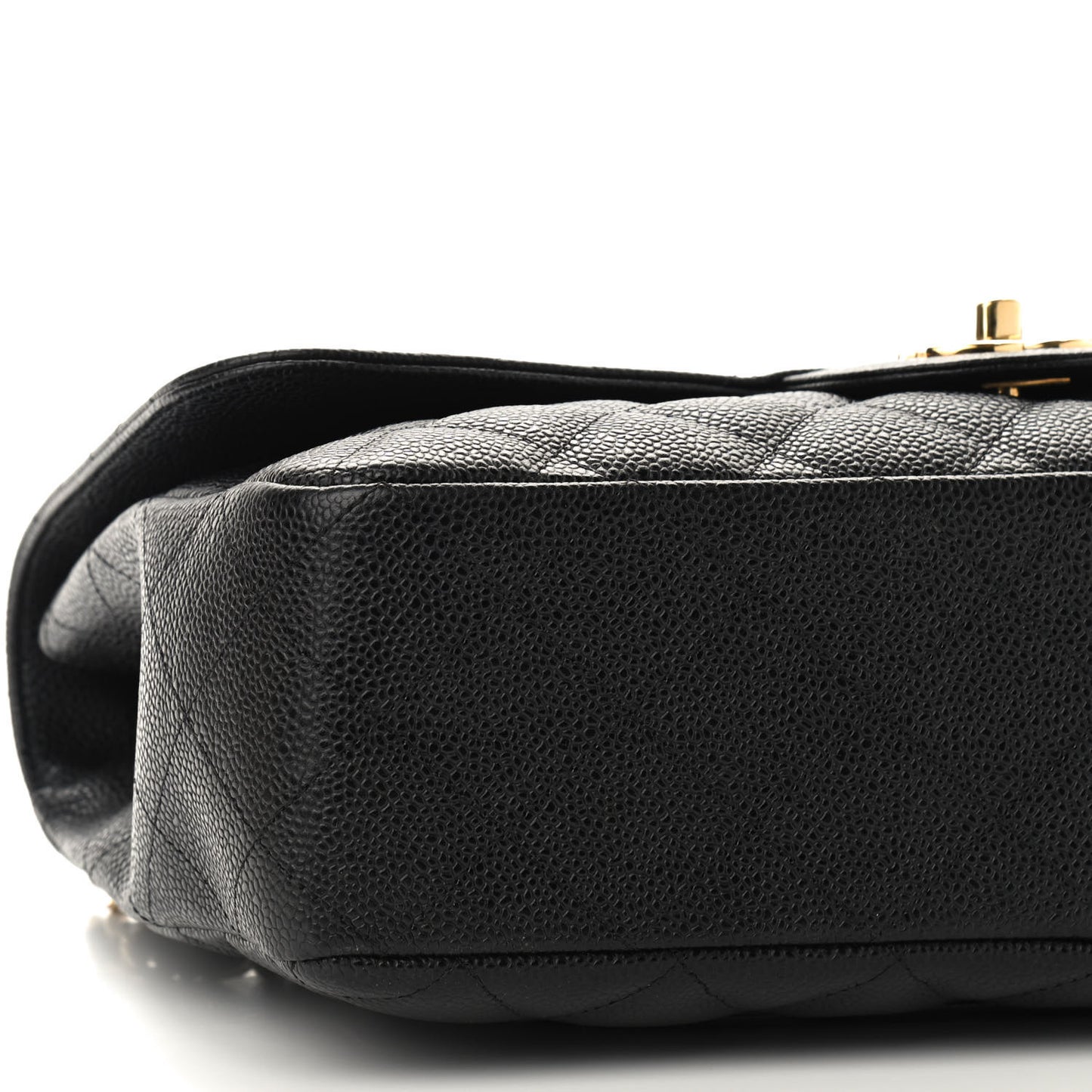Caviar Quilted Jumbo Single Flap Black