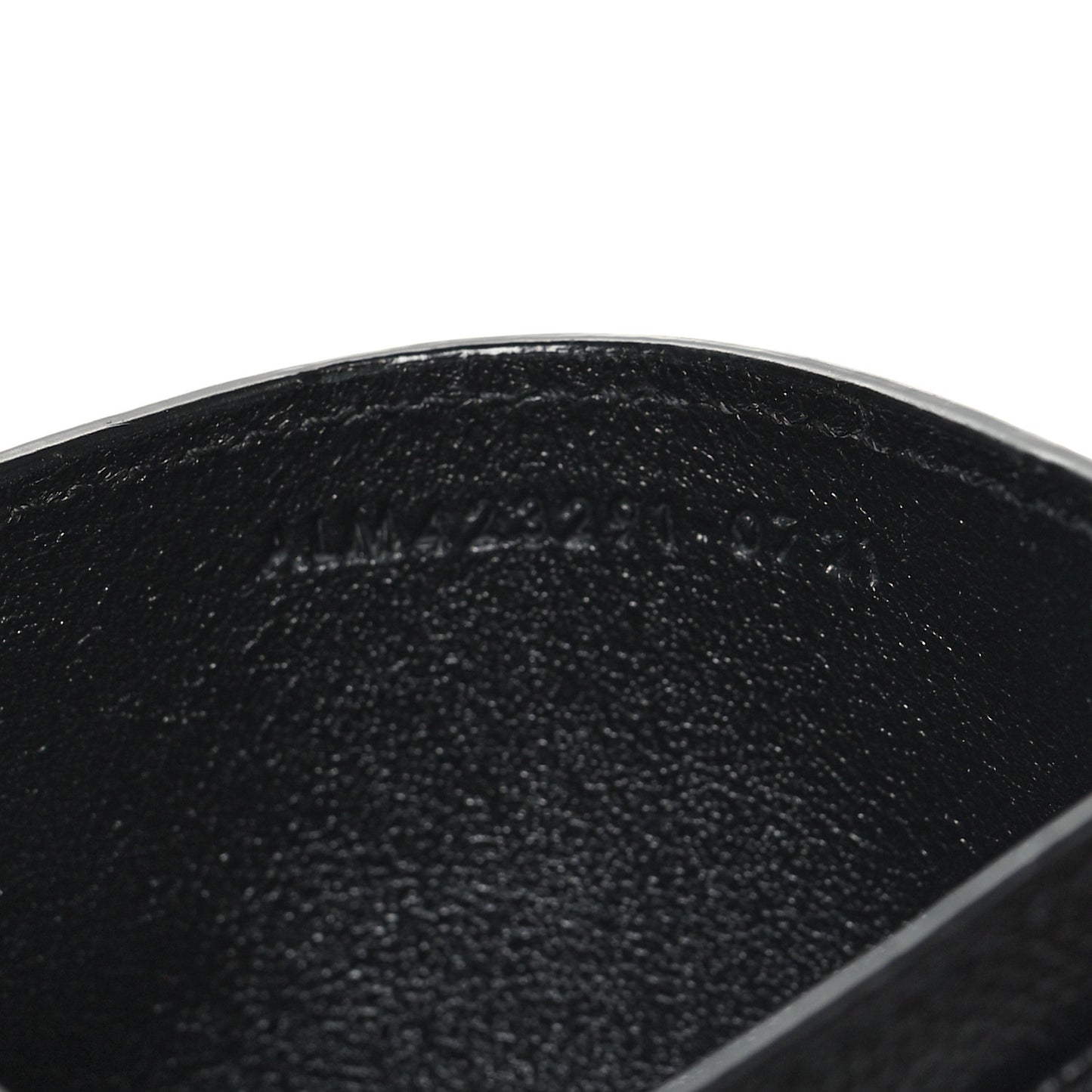 Grain De Poudre Matelasse Chevron Monochrome Monogram Credit Card Case Black