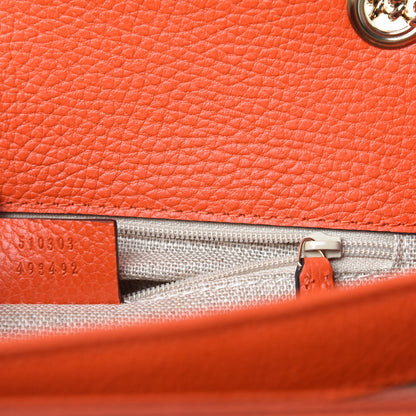 Gucci Dollar Calfskin Interlocking G Shoulder Bag Sun Orange 9 of 10
