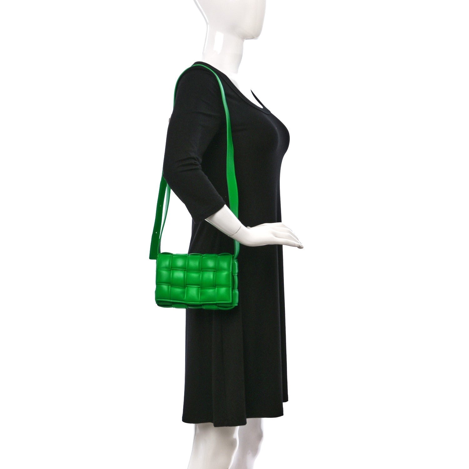 Bottega Veneta Nappa Maxi Intreccio Small Padded Cassette Crossbody Bag Parakeet 2 of 8