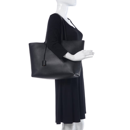 Saint Laurent Calfskin Large Shopping Tote Black 2 of 12