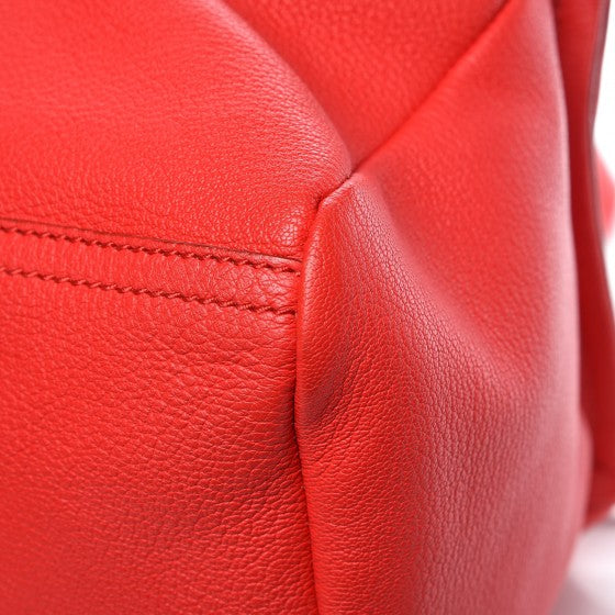 Sugar Goatskin Small Pandora Red