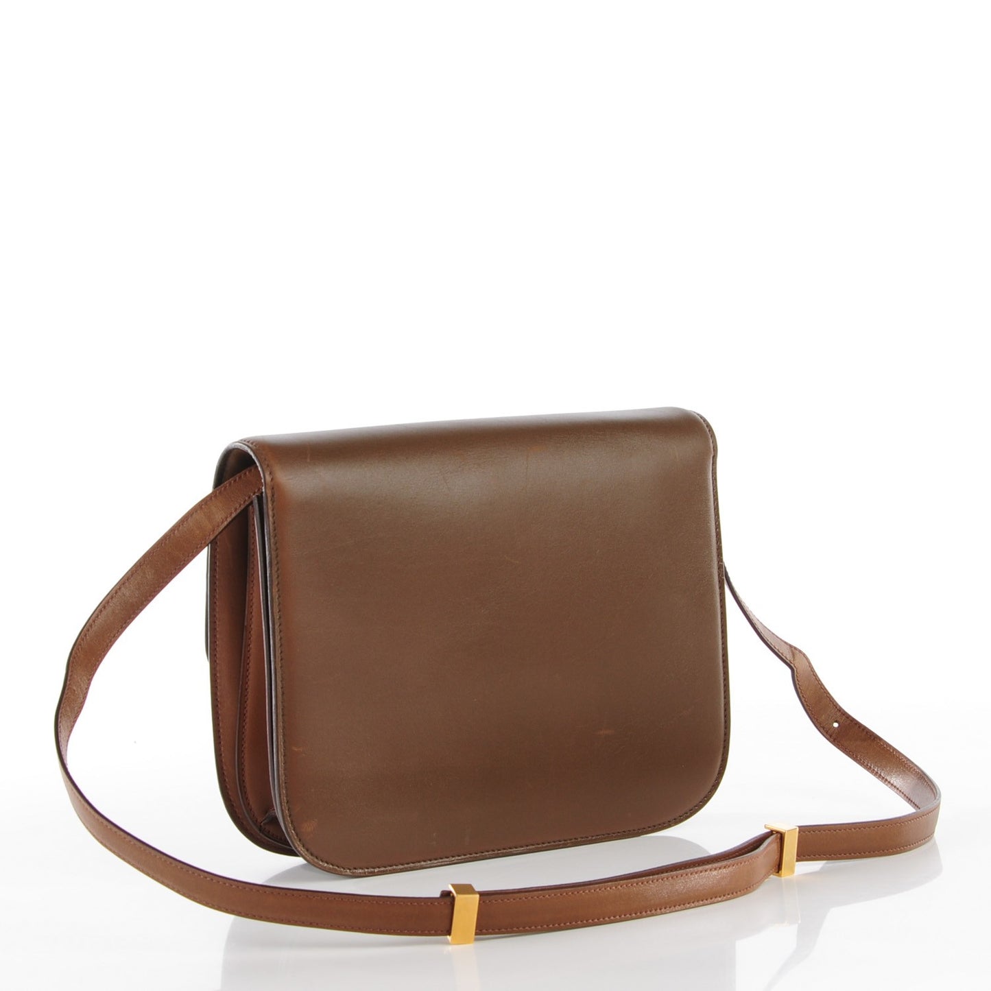 Smooth Calfskin Medium Classic Box Flap Bag Camel