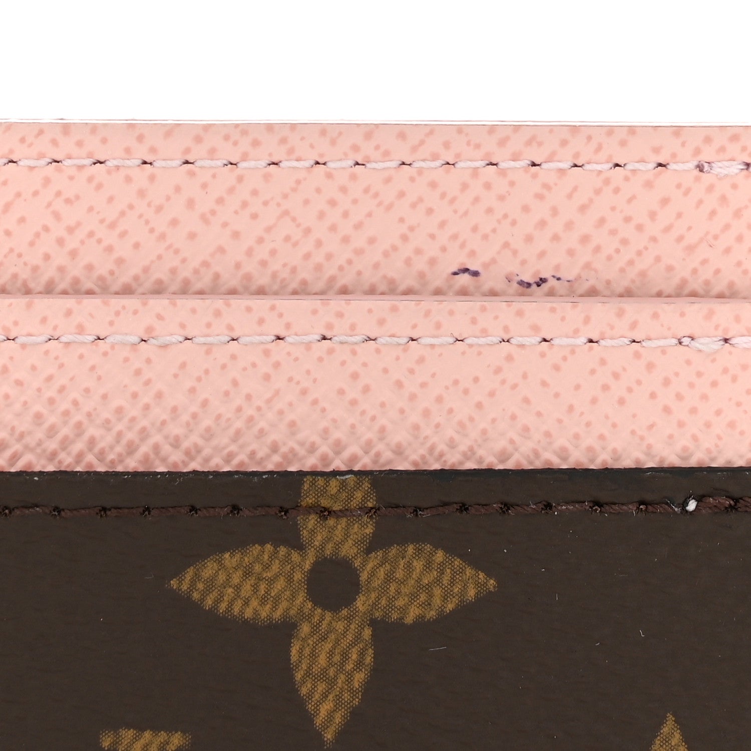 Louis Vuitton Monogram LV Charms Card Holder Rose Ballerine