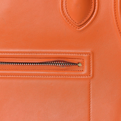 Celine Supple Calfskin Medium Phantom Luggage Orange 13 of 24