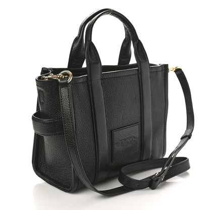 Marc Jacobs Grained Calfskin Small The Tote Bag Black 3 of 13