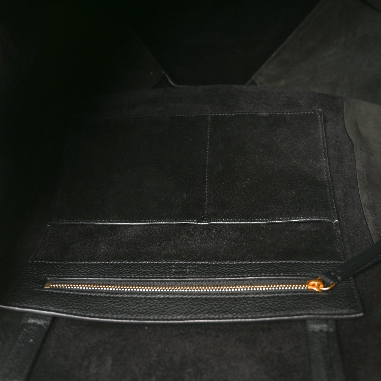 Soft Grained Calfskin Medium Belt Cabas Phantom Black