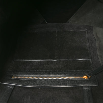 Celine Soft Grained Calfskin Medium Belt Cabas Phantom Black 5 of 9