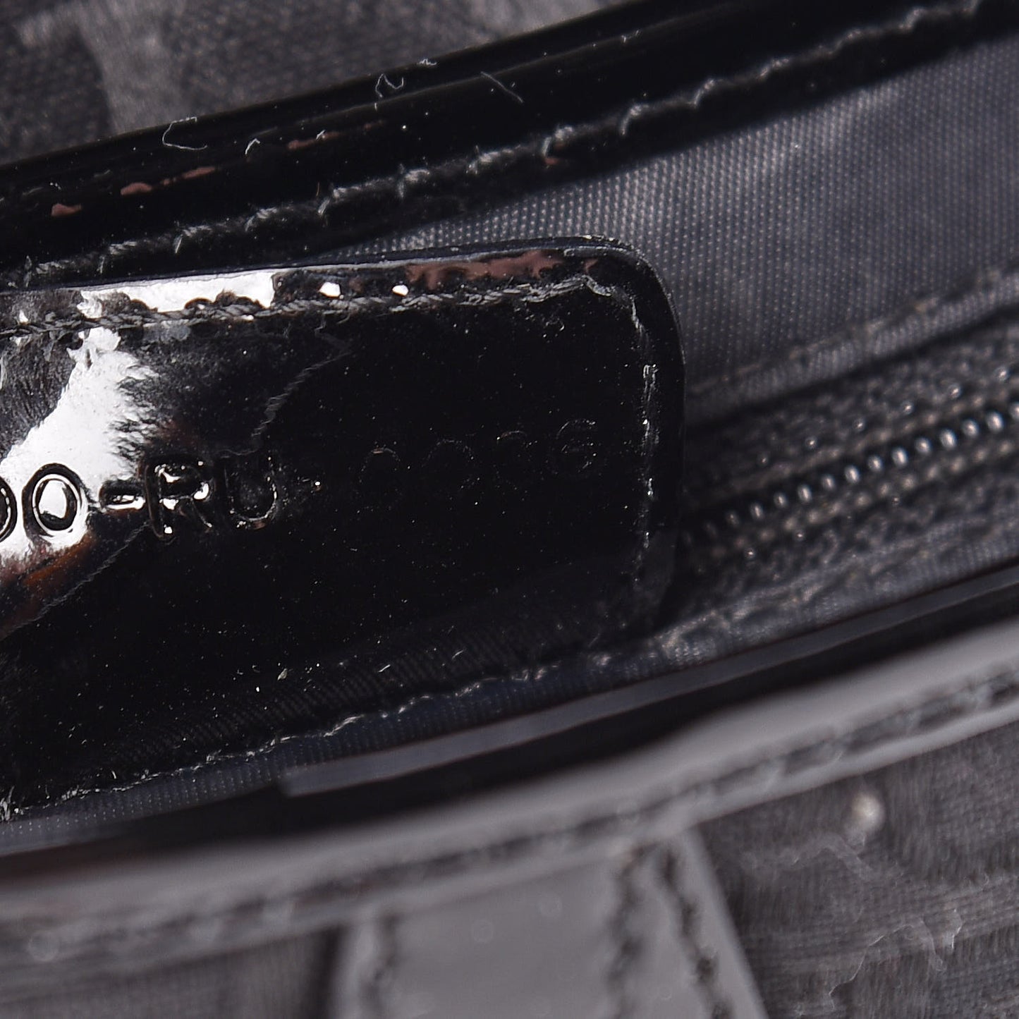Monogram Saddle Bag Black