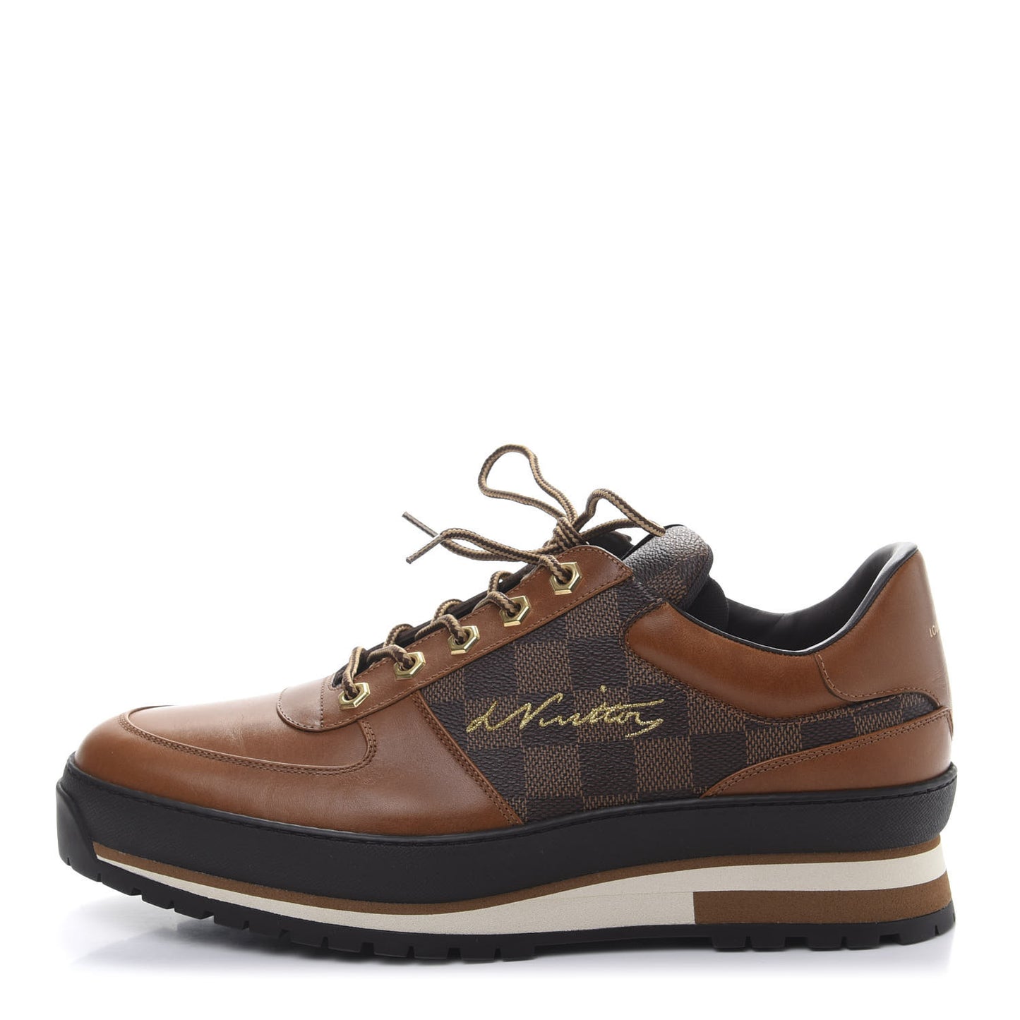 Calfskin Damier Ebene Harlem Sneakers 8