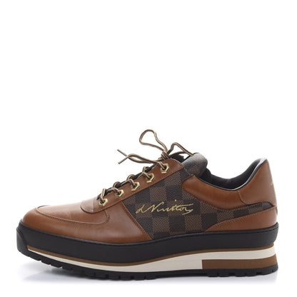 Louis Vuitton Calfskin Damier Ebene Harlem Sneakers 8 1 of 9