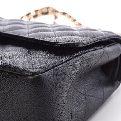 Chanel Caviar Quilted Jumbo Double Flap Black 11 of 13