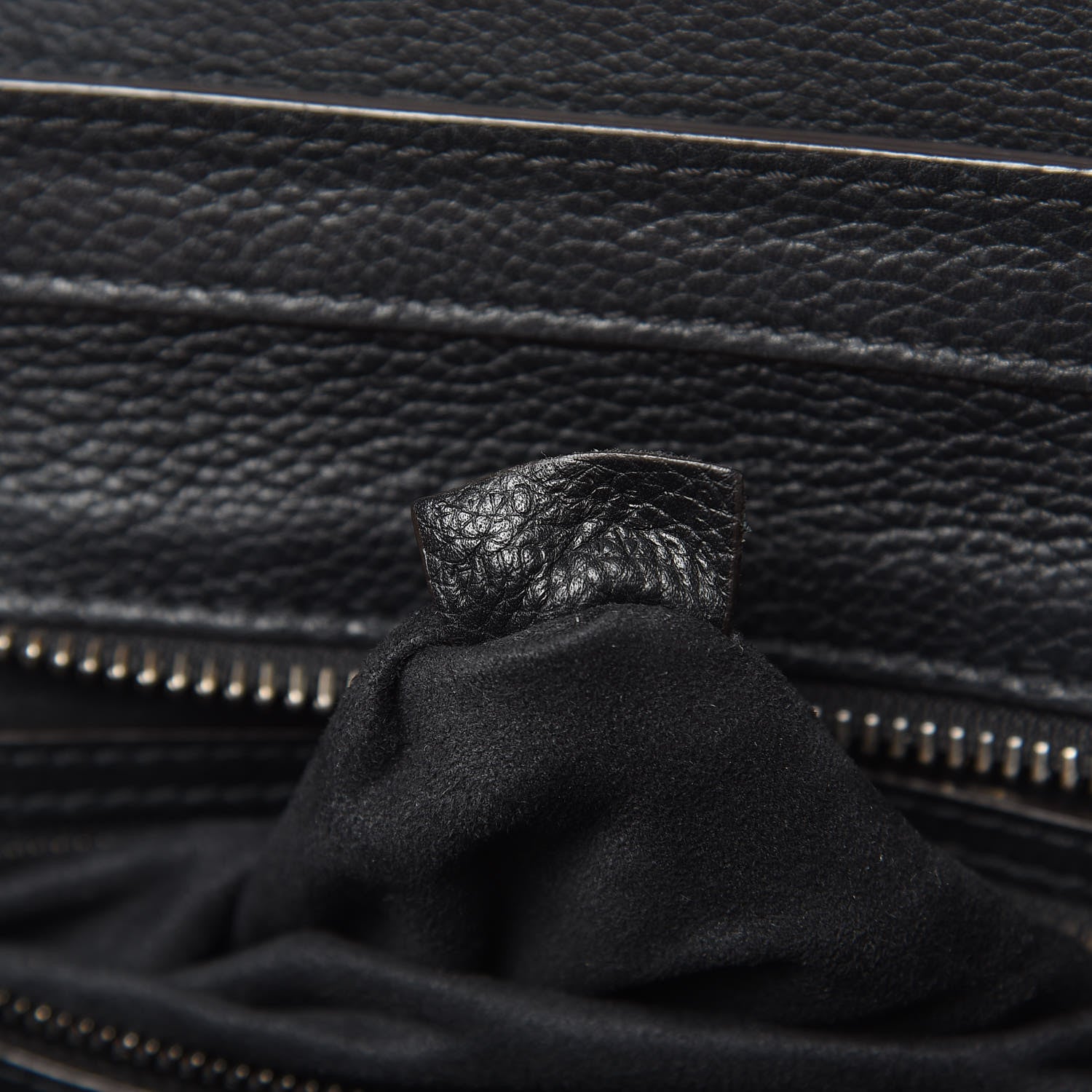 Celine Drummed Calfskin Micro Luggage Black 7 of 19