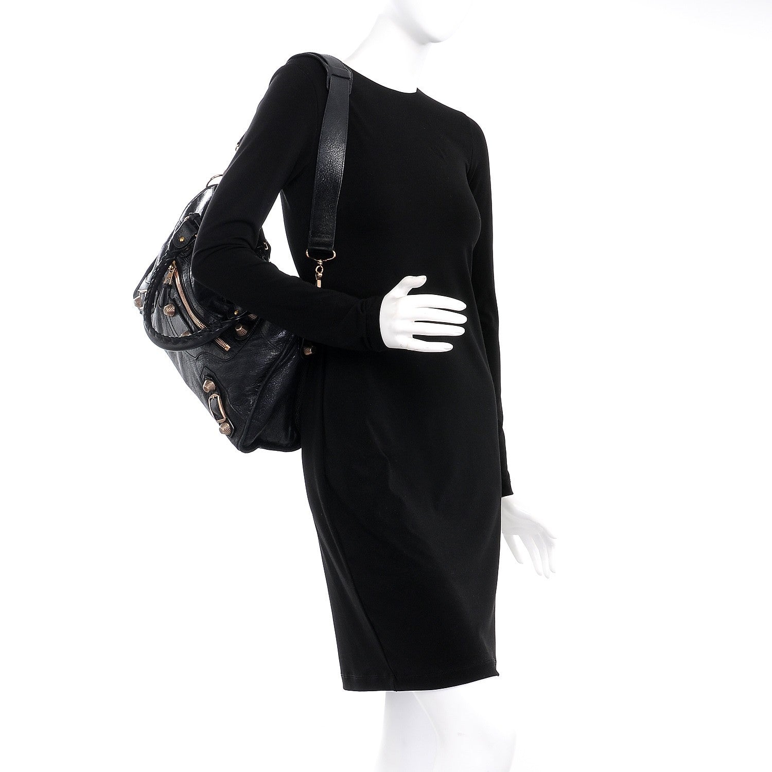 Balenciaga Agneau Giant 21 Rose Gold Hardware City Black 2 of 7