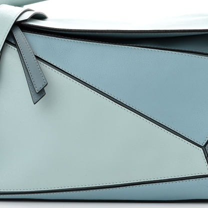 Loewe Calfskin Medium Puzzle Bag Aqua Light Blue Stone Blue 8 of 12