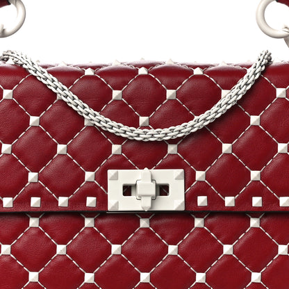 Valentino Garavani Lambskin Medium Free Rockstud Spike Shoulder Bag Rosso Valentino 7 of 14
