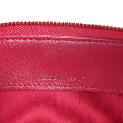 Chanel Lambskin Quilted Small Boy Zipped Pouch Dark Pink 7 of 8