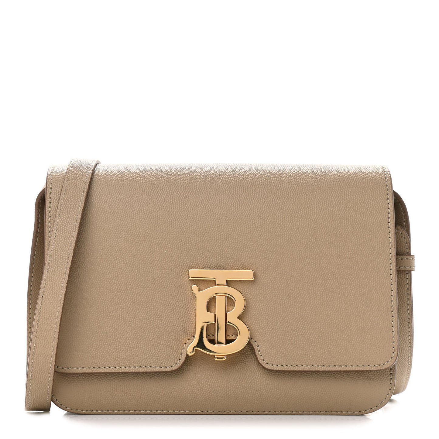 Calfskin Small TB Bag Archive Beige