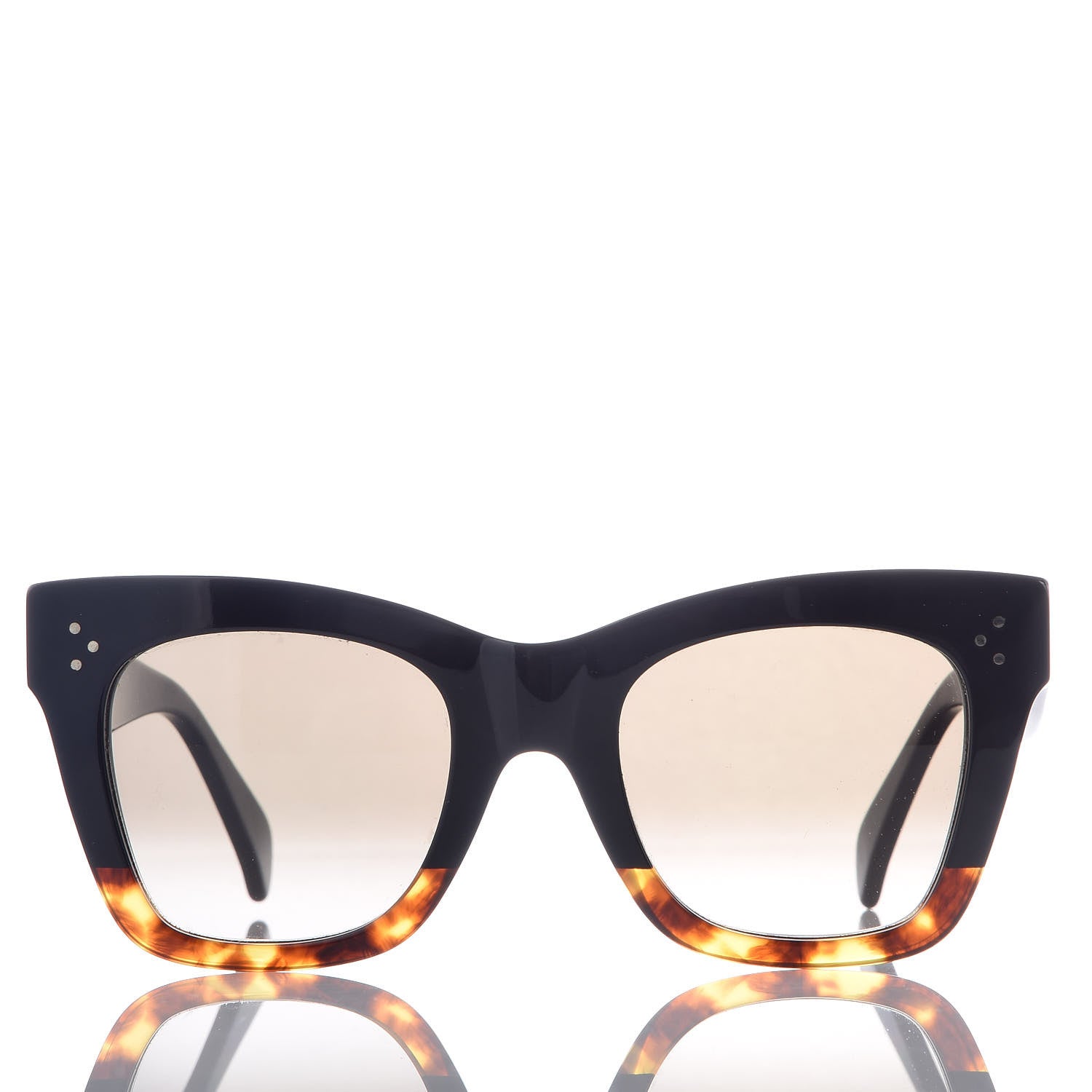 Celine Catherine Sunglasses CL 41098/F/S Black Havana 2 of 7