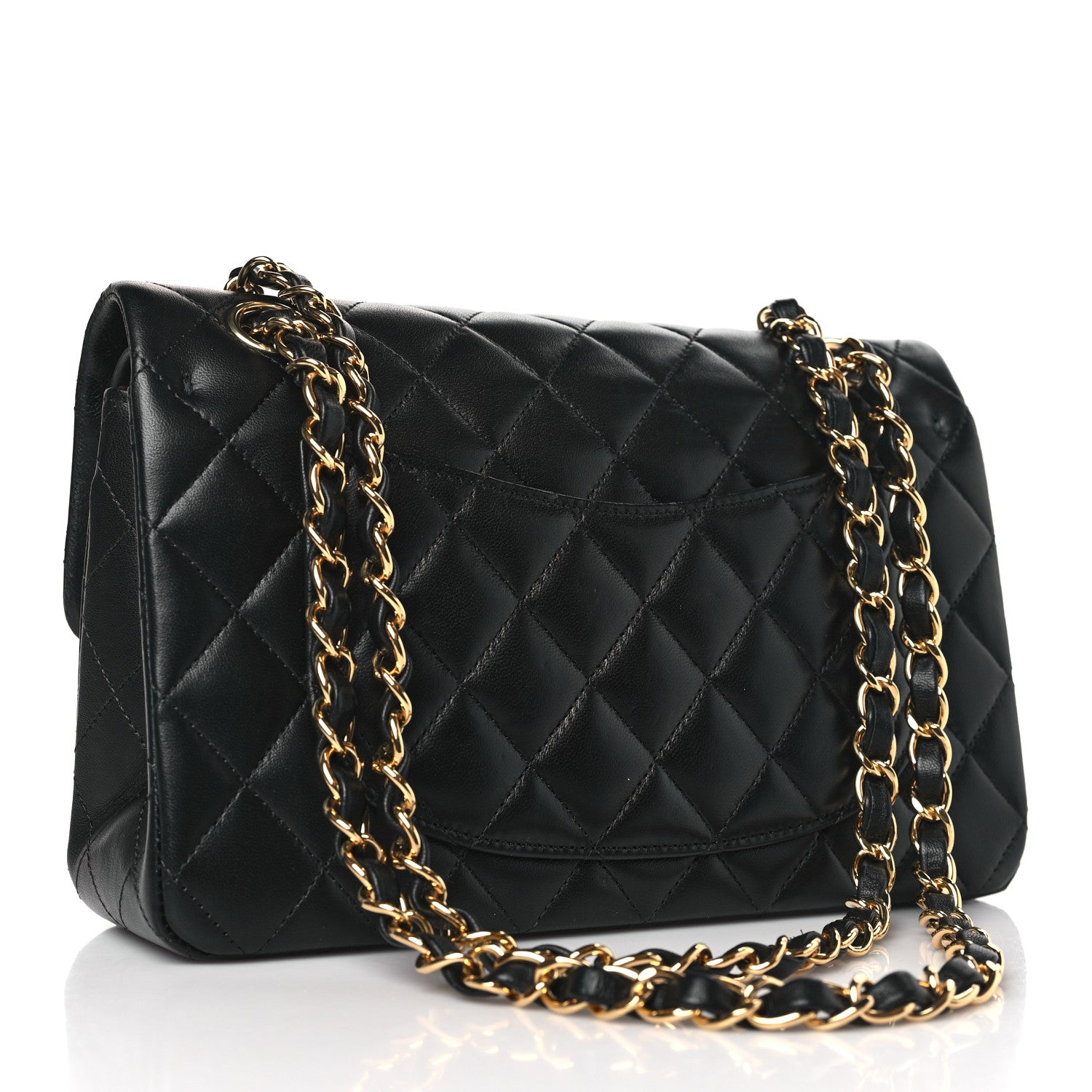 Chanel Lambskin Quilted Small Double Flap Black 3 of 10