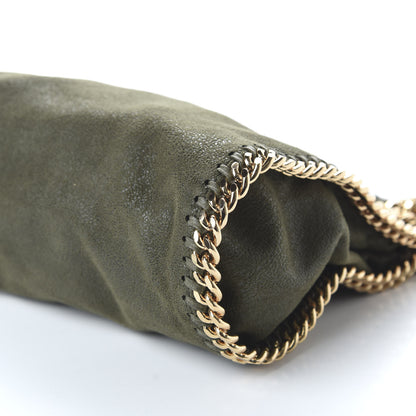 Stella McCartney Shaggy Deer Mini Falabella Fold Over Tote Olive 8 of 10