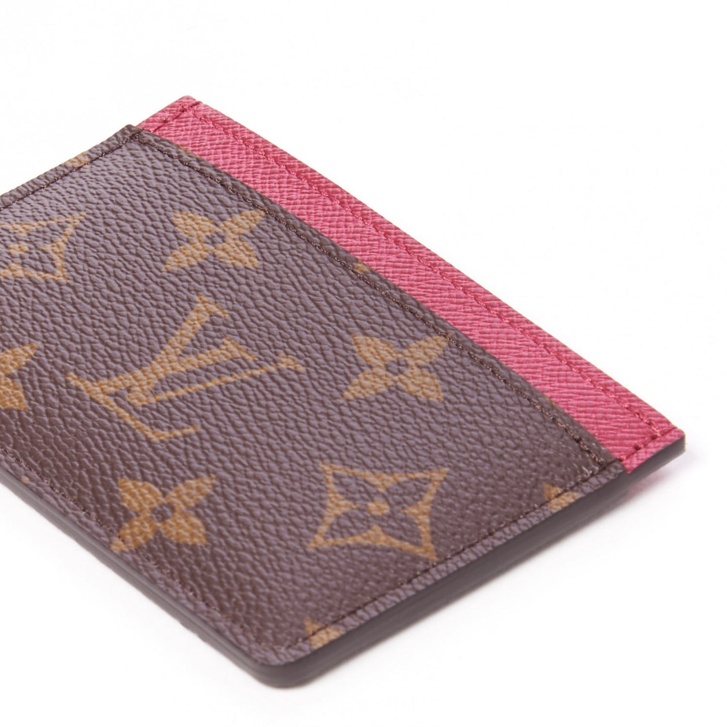 Monogram Card Holder Fuchsia