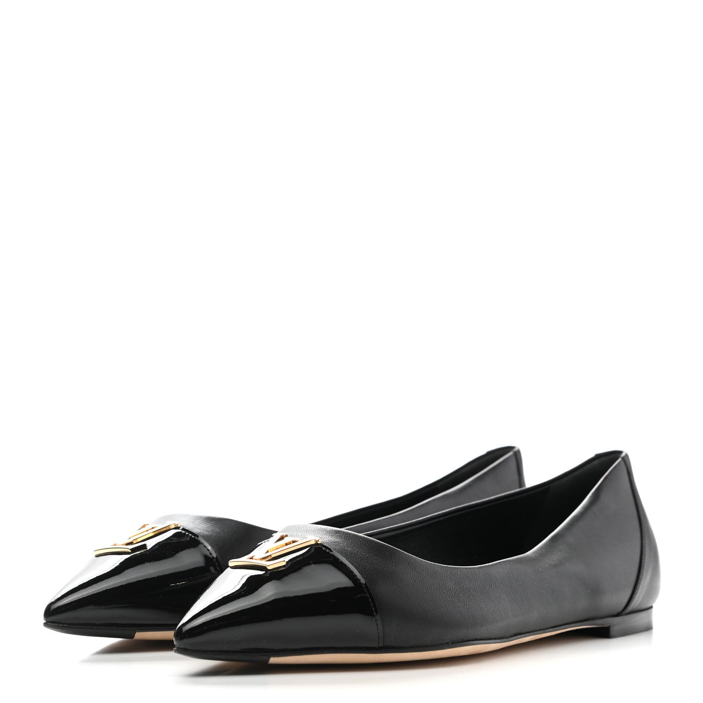 Lambskin Capucines Flat Ballerinas 39 Black