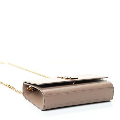 Saint Laurent Grain De Poudre Small Monogram Kate Satchel Nude Powder 3 of 4