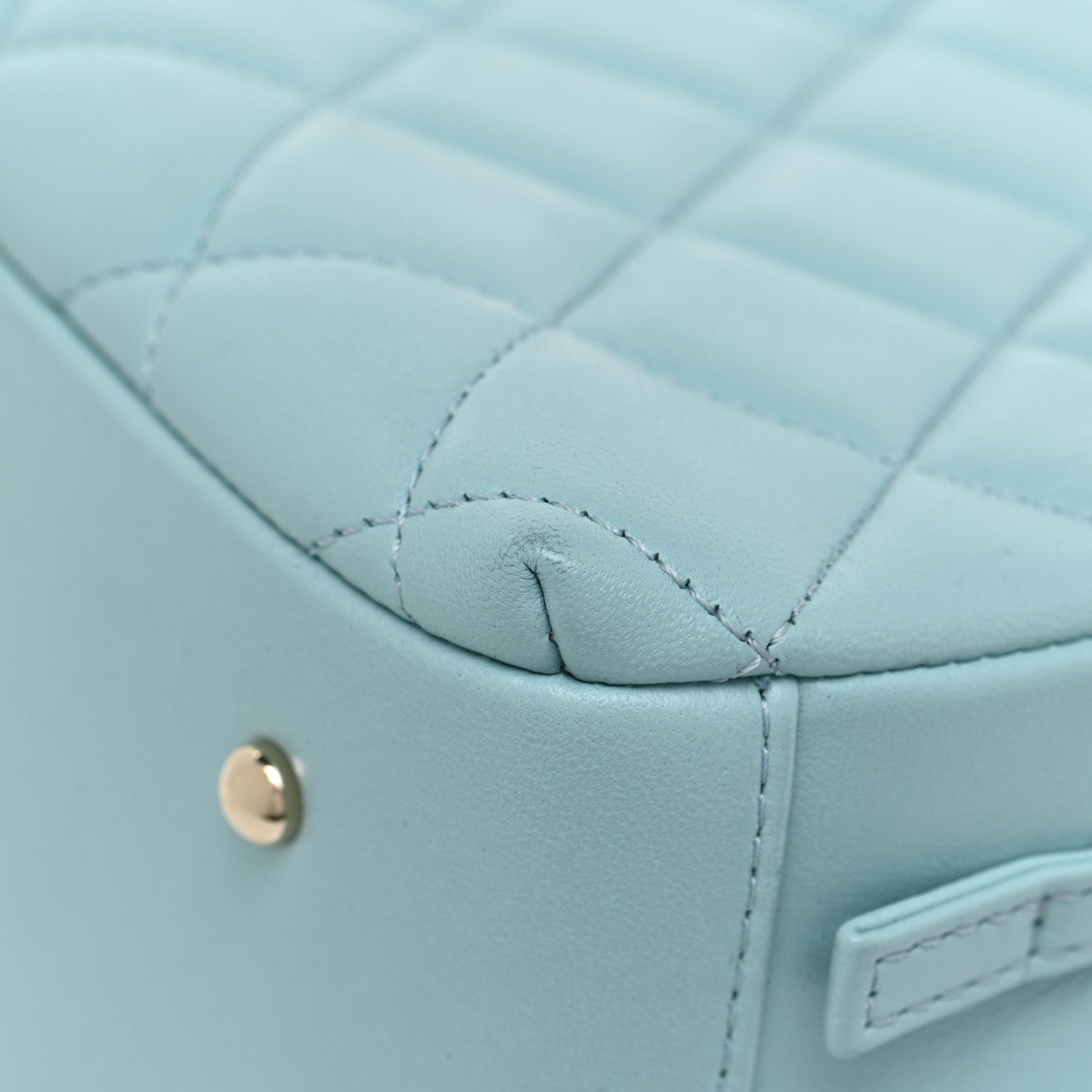 Chanel Lambskin Quilted Small Trendy CC Bowling Bag Light Blue 10 of 12