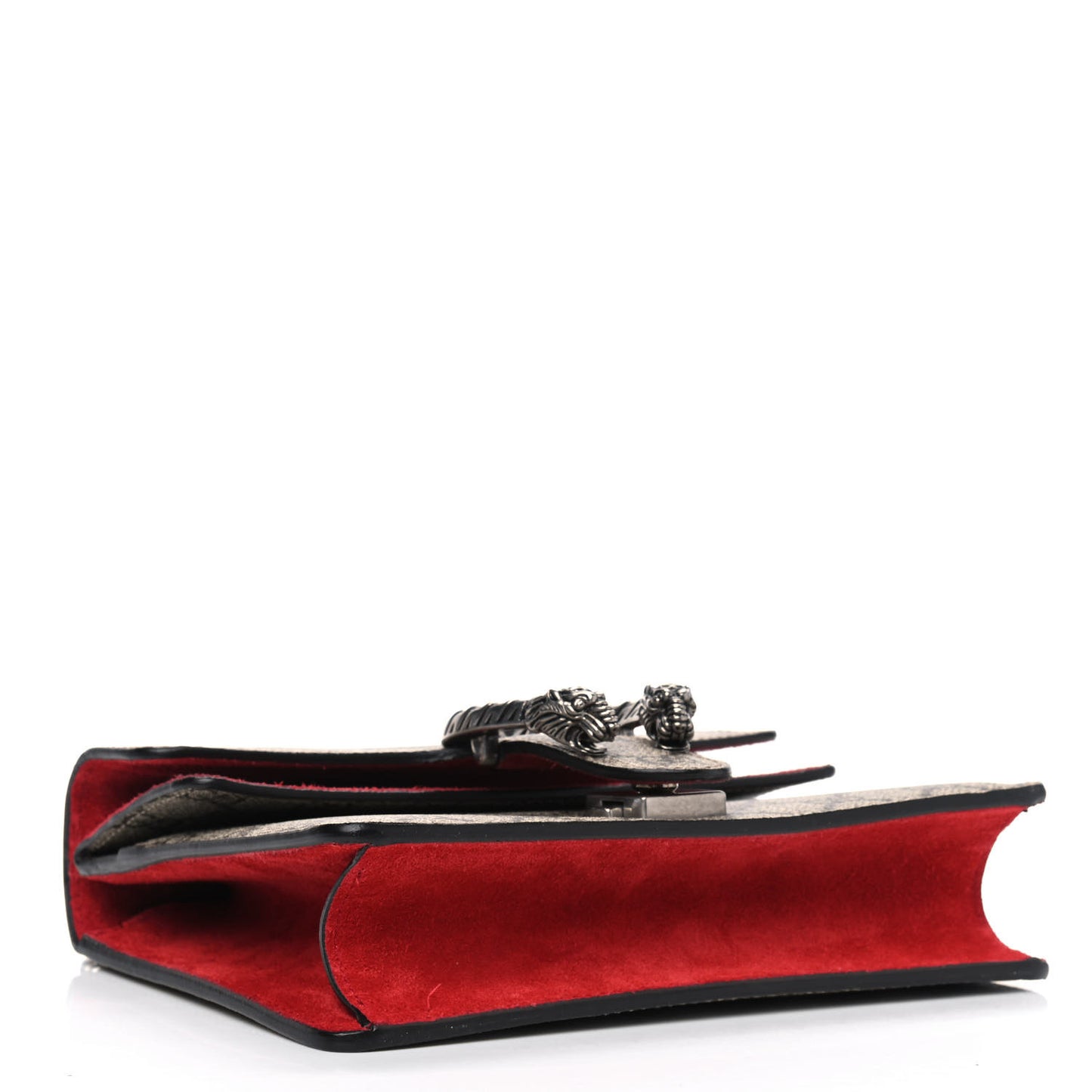 GG Supreme Monogram Mini Dionysus Shoulder Bag Hibiscus Red