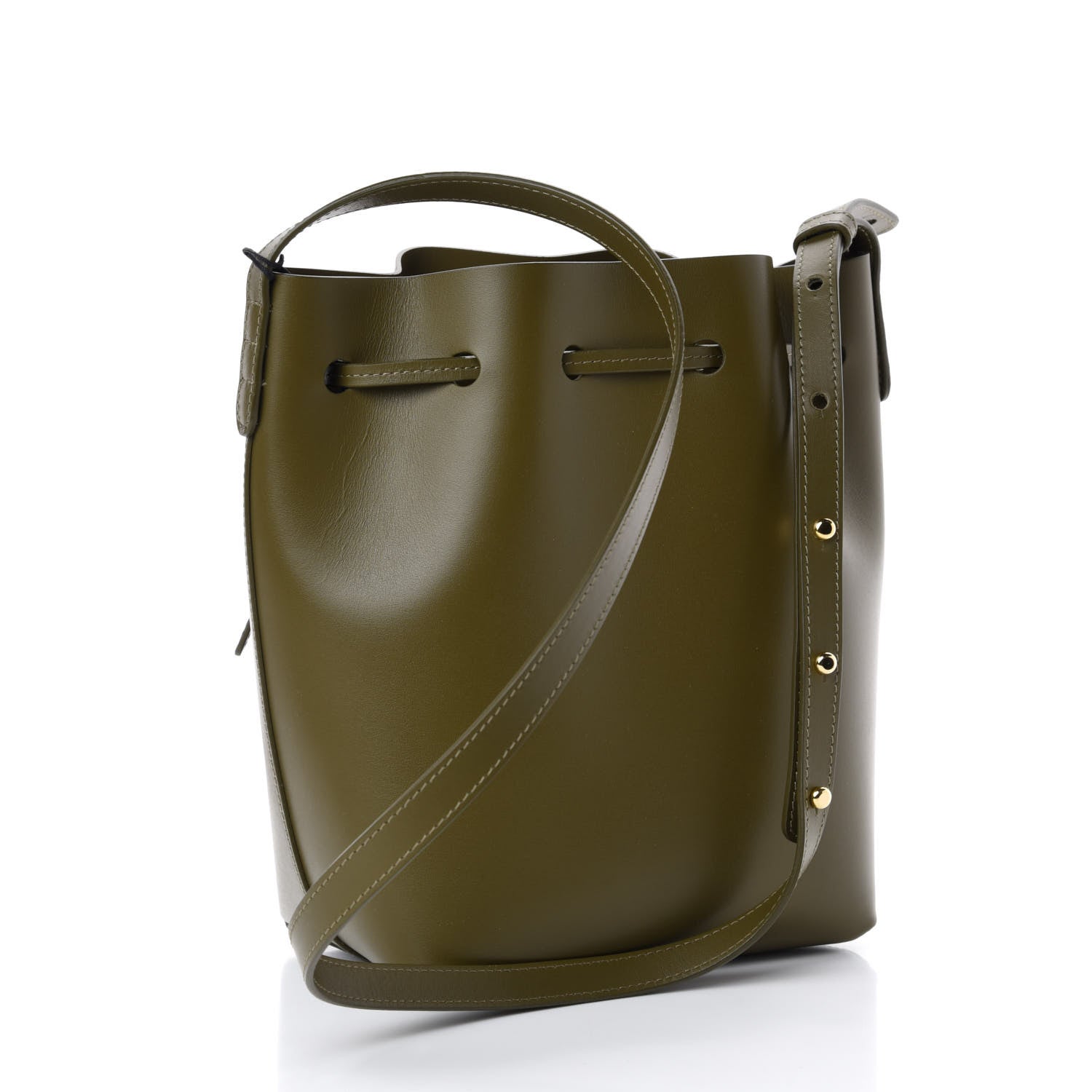Mansur Gavriel Calfskin Mini Bucket Bag Olive 3 of 11