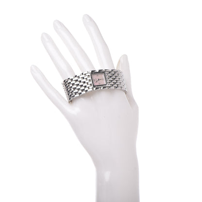Cartier Stainless Steel Pink Mother of Pearl 21mm Panthere Ruban Quartz Watch 2 of 7