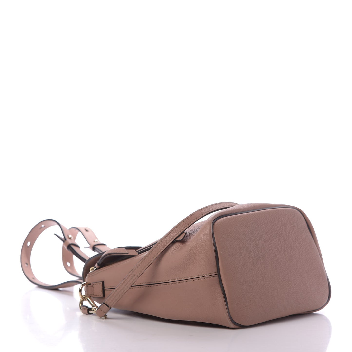 Suede Calfskin Small Faye Backpack Nougat