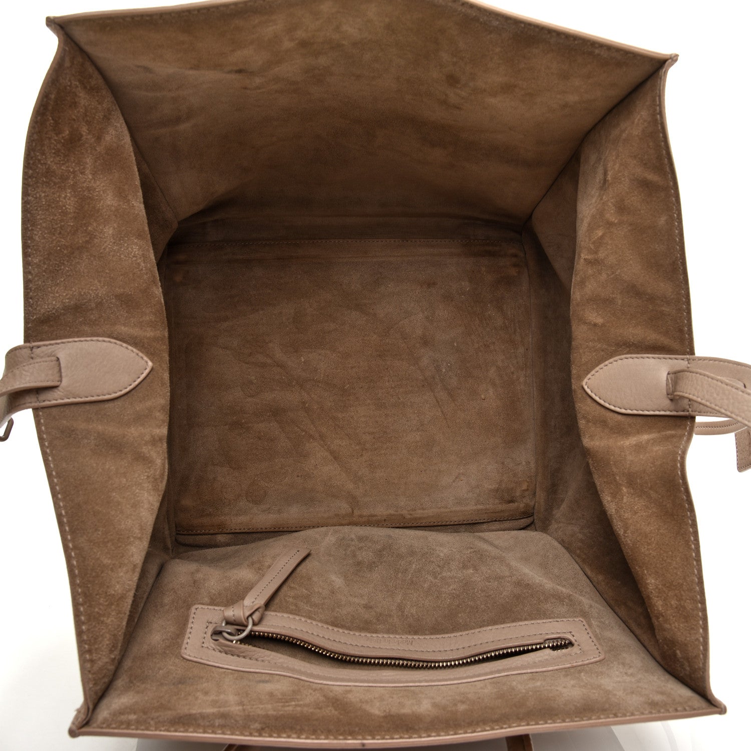 Celine Supple Calfskin Medium Phantom Luggage Beige 5 of 10