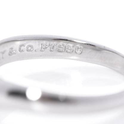 Tiffany Platinum Diamond Elsa Peretti Curved Band Ring 5.5 5 of 7