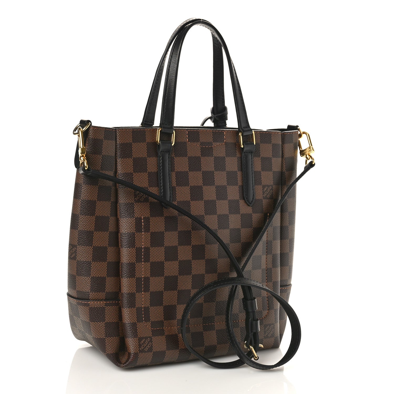 Louis Vuitton Damier Ebene Belmont PM Black 3 of 8
