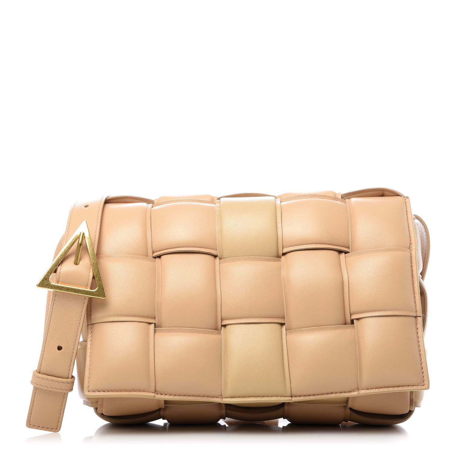 Bottega Veneta Nappa Maxi Intreccio Padded Cassette Crossbody Bag Almond 1 of 8
